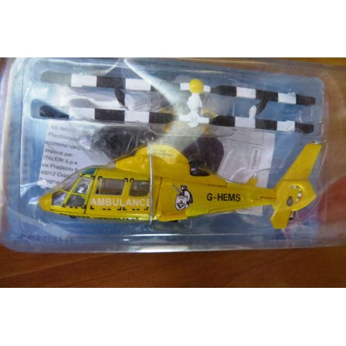Hélicoptère Ambulance Secours Samu 1/100 Métal Plastique-Italeri