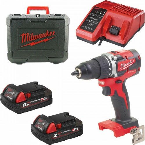 Perceuse visseuse 18 V - M18 CBLDD-202C - 2 batteries MILWAUKEE