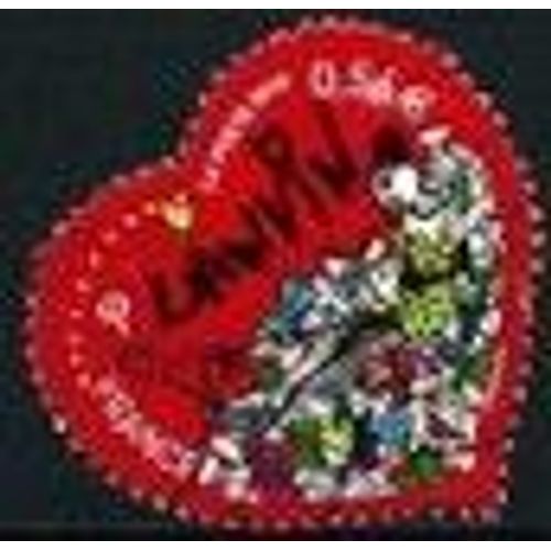 Timbre Oblitéré "Lanvin" Rouge