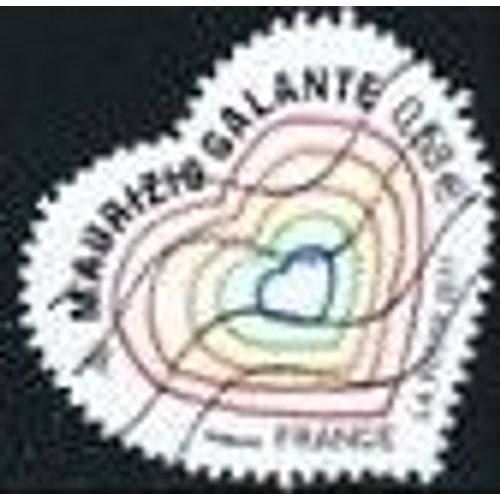 Timbre Oblitéré Coeur "Maurizio Galante - 0,58 "