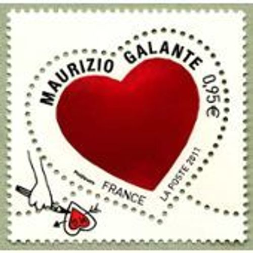Timbre Oblitéré "Maurizio Galante - 0,95 "