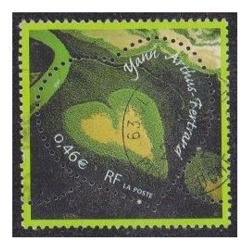 Timbre Oblitéré Coeur "Yann Arthus Bertrand"