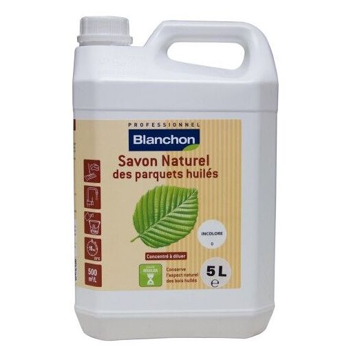 Savon naturel pour parquets huil&eacute;s - incolore - 5 lit