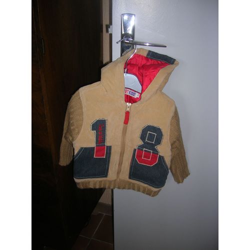 Veste À Capuche Doublée Tom Et Kiddy 12 Mois.