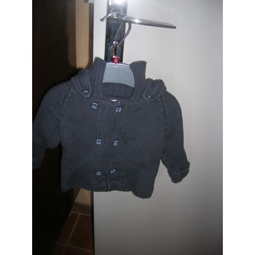 Veste Doublée À Capuche Amovible Obaïbi 3 Mois.