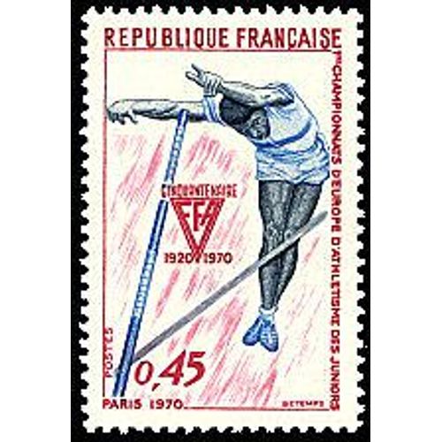 Premiers Championnats D'europe D'athlétisme Des Juniors Paris 1970