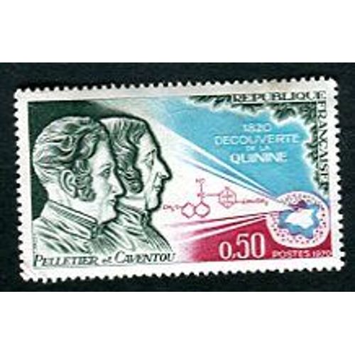 Timbre Neuf - " 1820 Découverte De La Quinine - Pelletier Et Caventou " - 0,50f - Haley - 1970