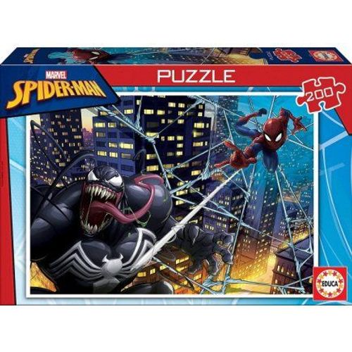 Puzzle Spiderman Et L'attaque Contre Venom - 200 Pieces - Enfant Educa - Collection Super Heros Spider-Man