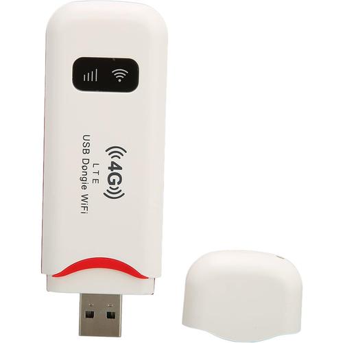Routeur de réseau 4G sans Fil, Pocket LTE USB Hotspot Internet avec Emplacement pour Carte SIM, téléchargement de 150 Mbps, téléchargez 50 Mbps, 10 User Connect, Mobile Travel WiFi Modem Dongle
