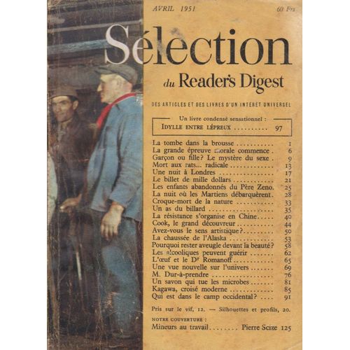 Selection Du Reader S Digest Avril 1951 . Le Croque Mort De La Nature . Willie Hoppe . Coo .