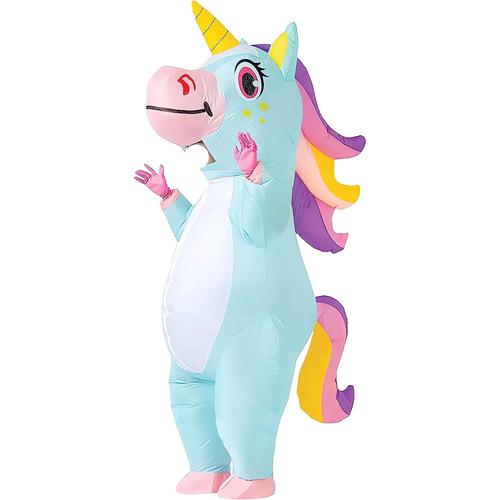 Déguisement Gonflable Licorne, Costume Gonflable Magic Licorne Vêtements Gonflables Deguisement Adulte Fancy Dress Cosplay Outfit Adult