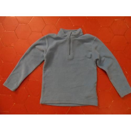 Pull Polaire Polyester Bleu Quechua