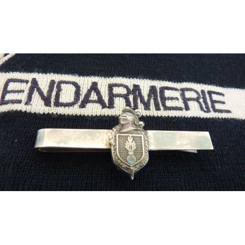 Pince Cravate Gendarmerie Nationale, Brigade Départementale " Argent