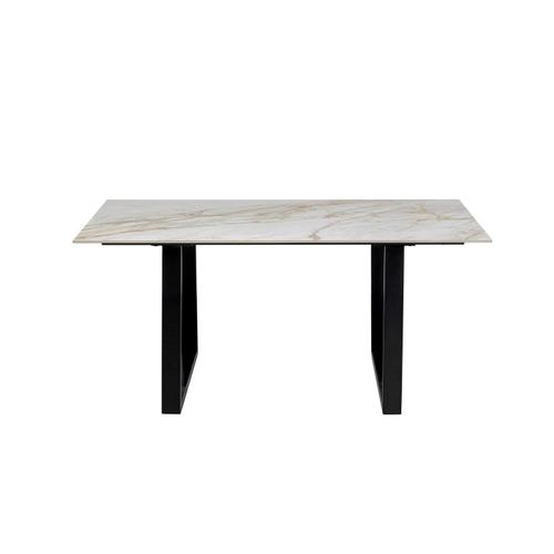 Table Eternity Blanche Et Noire 160x80cm Kare Design