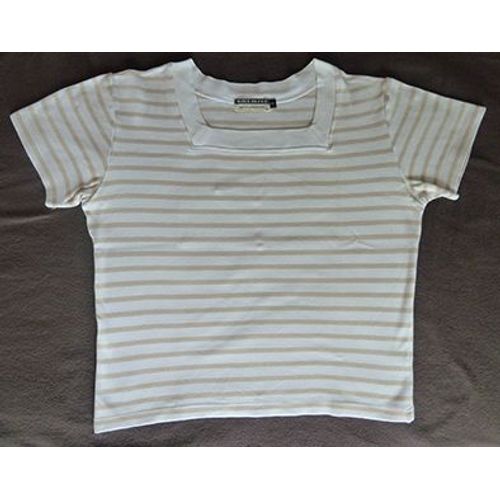 Marinière Blanc Rayé Beige