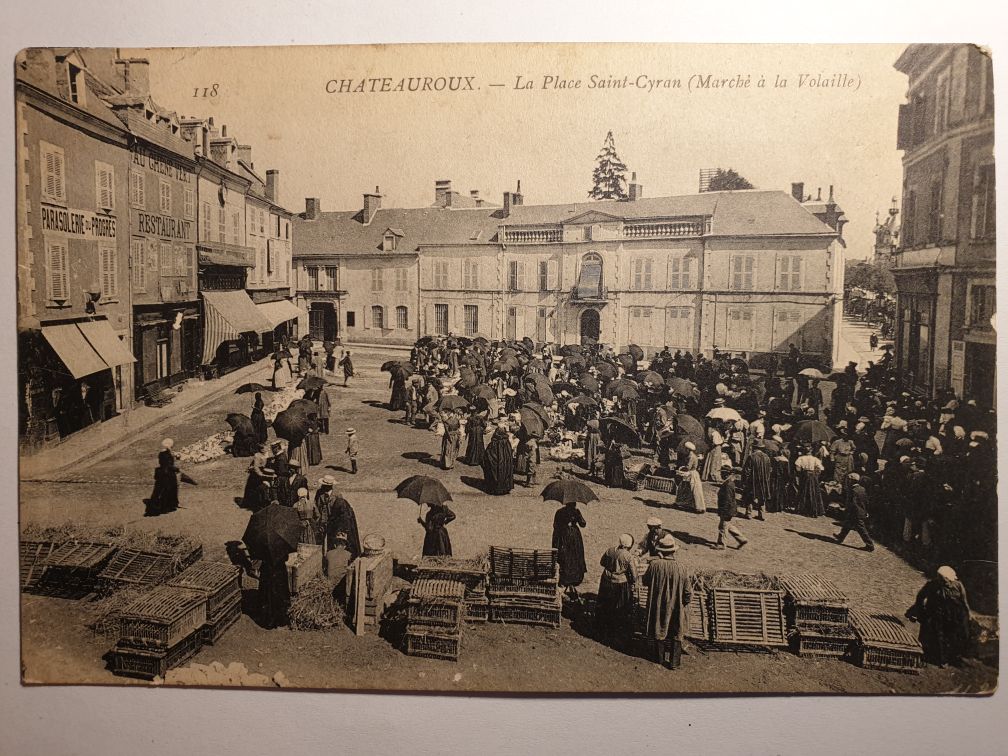 Carte Postale Ancienne Ref 59 Indre 36 Chateauroux La Place Saint Cyran Marche Aux Volailles Rakuten Carte Postale Ancienne Ref 59 Indre 36 Chateauroux La Place Saint Cyran Marche Aux Volailles Rakuten