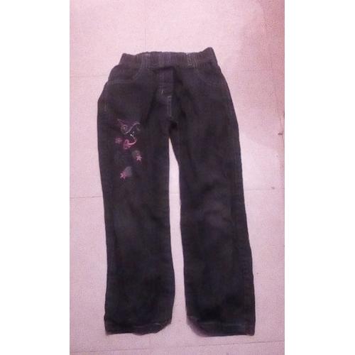 Jean Imprimé Fleurs Taille Elastique 8 Ans ..