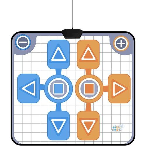 Tapis De Danse, Double Personne Tapis De Danse Antidérapant Pour Nintendo Wii Console Jeu Tapis De Danse Antidérapant Pour Wii, 90 X 82 Cm, Pour La Famille, Les Enfants, Le Jeu, La Fête