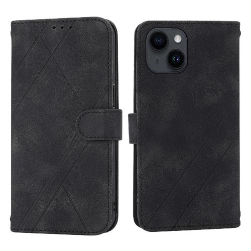 Filp Étui Pour Iphone 11 Pro Max Bicelle Sangle De Poignet Couverture En Cuir Pu Portefeuille À Main Titulaire De La Carte De Crédit - Noir