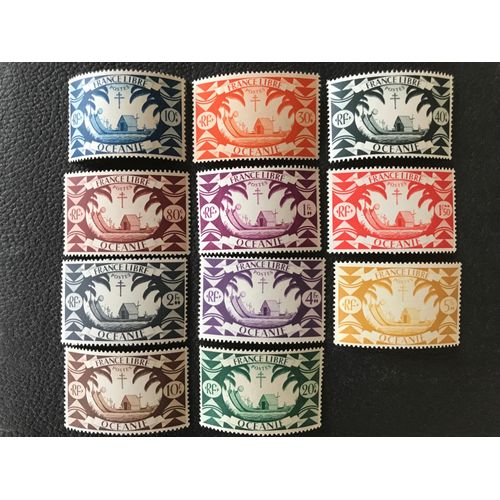 Etablissements Français D'océanie Série De Londres 1942 11 Valeurs (Yvert N°156, 158, 159, 160, 161, 162, 163, 165, 166, 167,168)