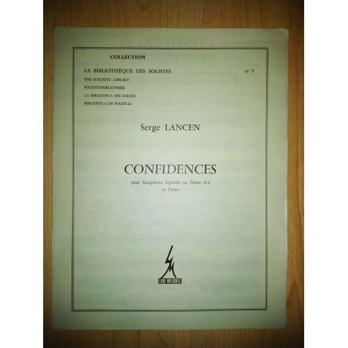 Confidences