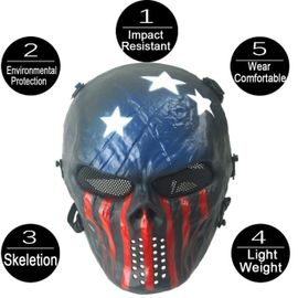 Airsoft Facial Crâne Squelette Cs Masque Tactique Militaire Halloween