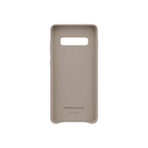 Samsung Leather Cover Ef-Vg975 - Coque De Protection Pour Téléphone Portable - Cuir - Gris - Pour Galaxy S10+, S10+ (Unlocked)