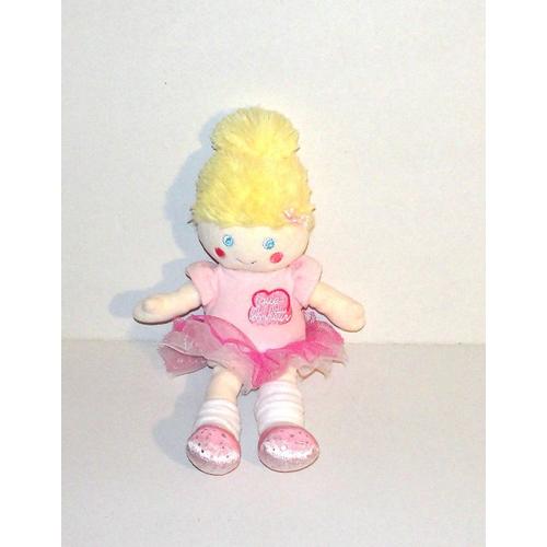 Doudou Poupée Que Du Bonheur Danseuse Cheveux Blond 28 Cm