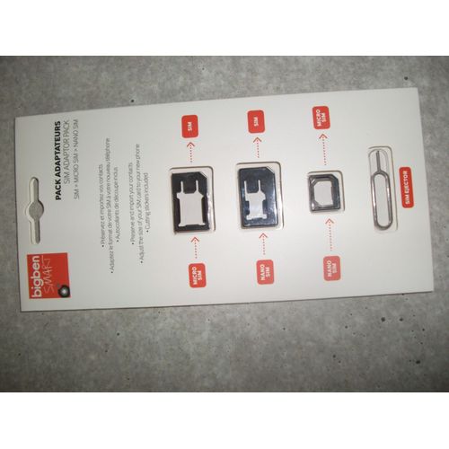 Bigben Interactive - Kit D'adaptateurs De Carte Sim Pour Téléphone Portable