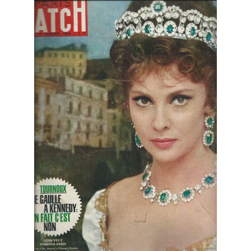 Paris Match Du 12 Janvier 1963, Gina Lollobrigida, Johnny Hallyday,Le Non De De Gaule À Kennedy, Evtuchenko N° 718