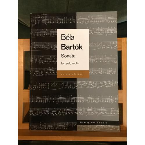 Bela Bartok Sonate Pour Violon Seul Partition Urtext Ed. Boosey & Hawkes
