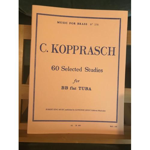 Kopprasch 60 Études Pour Tuba Partition Music For Brass N°278 Leduc