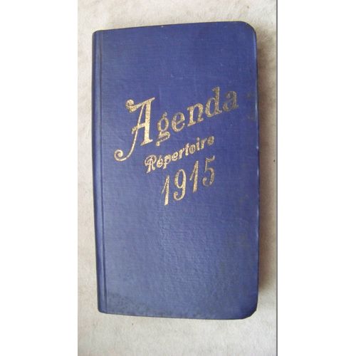 Agenda Répertoire 1915 Vierge