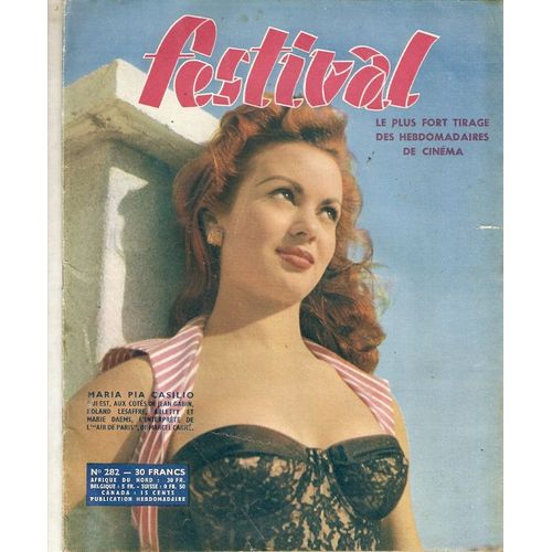 Michel Reynald 1/2p/ Jean Sacha 1/2p/ Bernard Lajarrige 1/2p/ Magali Noel 1p/ Maria Pia Casilio Couverture / 282