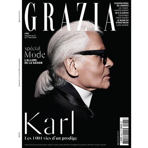 Grazia N° 482 S Spécial Mode 332 Pages- Karl Lagerfeld Les 1001 Vies D'un Prodige