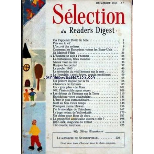 Selection Du Reader S Digest Decembre 1965 . L Elan . On L'appelait Drole De Bille . Bonjour Les