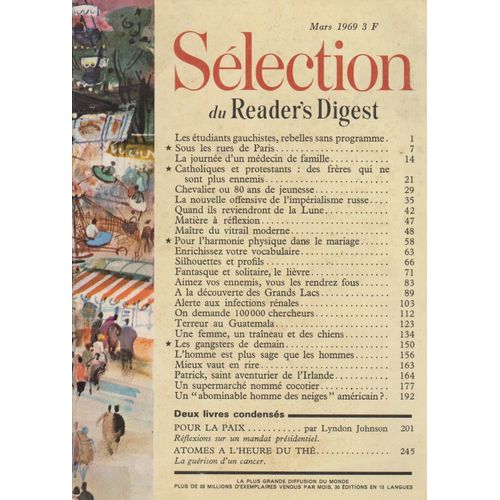Selection Du Reader S Digest Novembre 1965 . Bonatti . Gueules Casses Nova Scotia . Augusto Ruschi