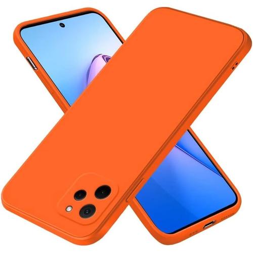 Coque Pour Huawei Nova Y61 6.52"" Inches, Étui En Silicone Tpu Souple-Orange