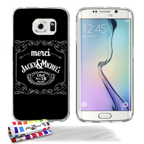 Coque Samsung Galaxy S6 Edge Merci Jacky & Michel's Silicone (Tpu) + 3 Films