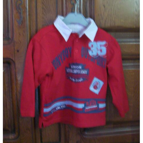 Tee-Shirt Rouge Tony Boy - Taille 5 Ans