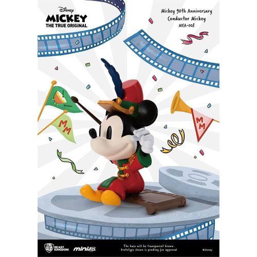 Mickey Mouse 90th Anniversary Figurine Mini Egg Attack Conductor Mickey 9 Cm