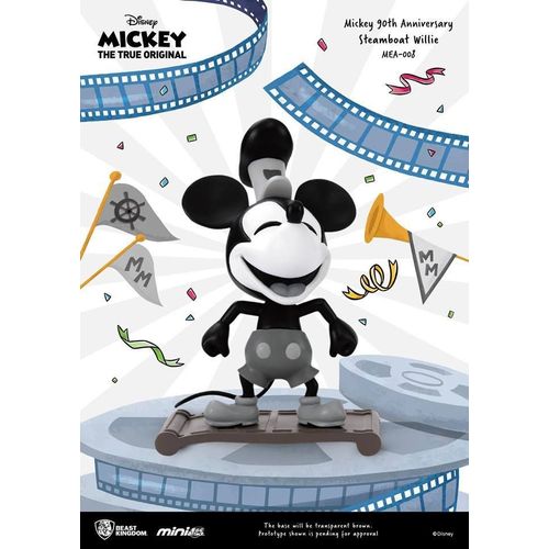 Mickey Mouse 90th Anniversary Figurine Mini Egg Attack Steamboat Willie 9 Cm