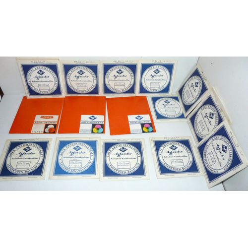 lot de 15 filtres gélatine agfacolor et agfa-geavert