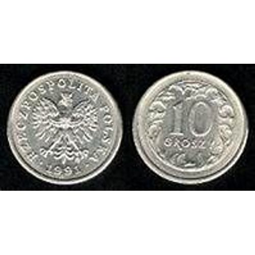 Pièce De Dix Groszy Pologne-2013-2009-2004-