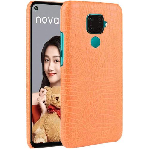 Coque Huawei Nova 5zarrière Haute Qualité Pc Housse De Protection Etui Pour Huawei Nova 5z Orange