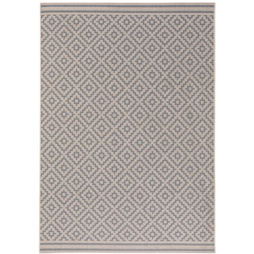 Tapis D'extérieur Metro Bleu 140x200 Cm - Tapis Outdoor Pour Balcon, Terrasse Et Jardin