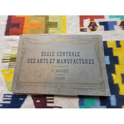 Ecole Centrale Des Arts Et Manufactures. 3ème Année. 1920, Avec Un Diplôme Et 5 Photographies De 1920 D'un Bizutage, Annotées Au Verso.