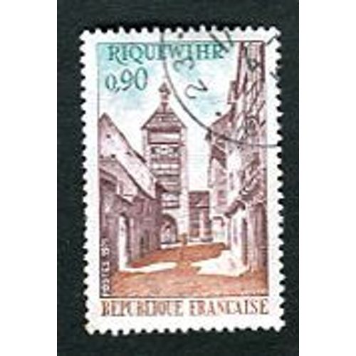 Timbre Oblitéré - " Riquewihr " - 0,90f - Lacaque - 1971