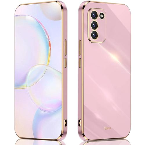 Coque Pour Samsung Galaxy S20 Fe 5g/4g, Silicone Coloré Case Protégez La Caméra, Étui Ultra-Fin Antichoc Pour Femme Mauve