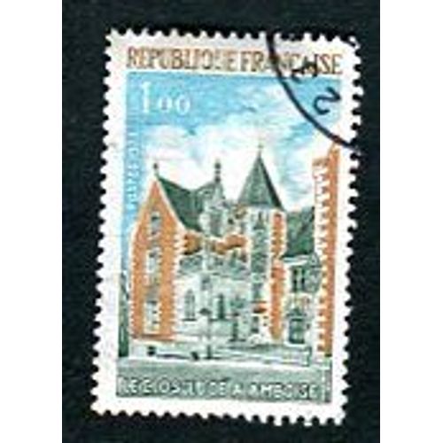Timbre Oblitéré - " Clos-Lucé A Amboise " - 1,00f - Guillame - 1973